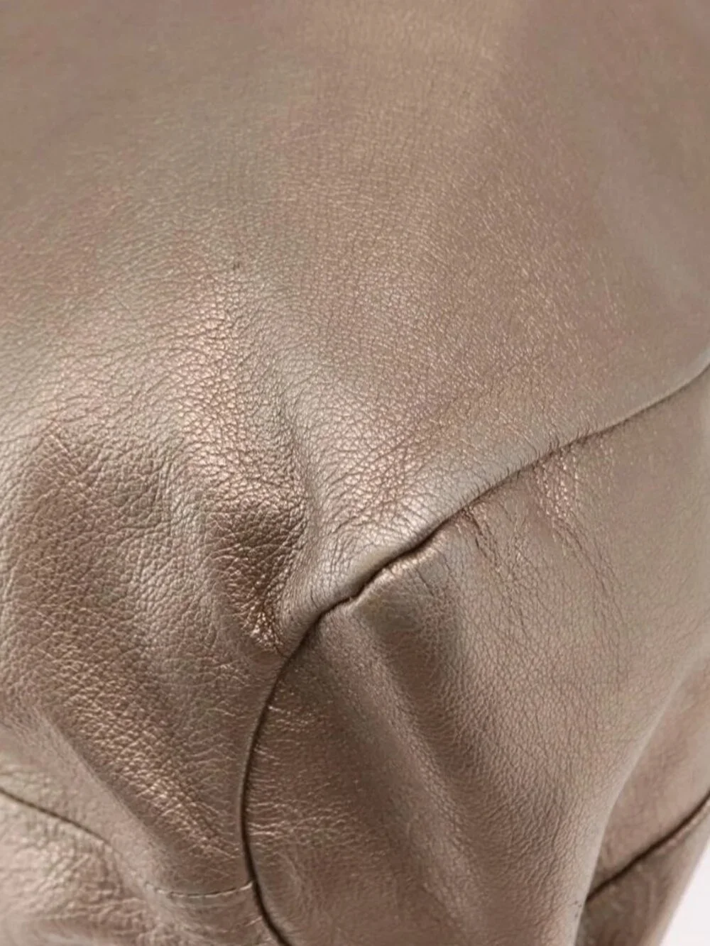 Salvatore Ferragamo Vala Tote Bag Leather Beige Auth BA9685